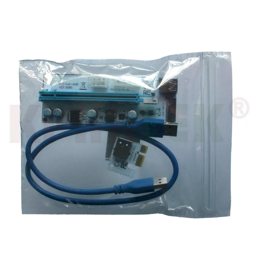 008 S переходная карта pci-e VER 008 S Express 1X к 16X USB 3,0 graphics Min 50815180510