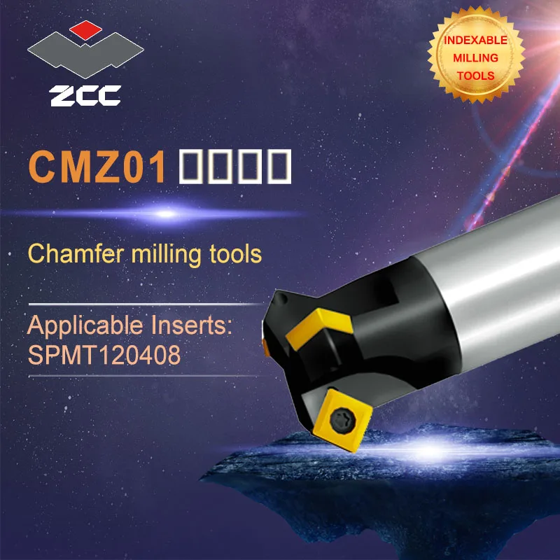 

ZCC.CT original Chamfer milling tools high CMZ01 performance CNC lathe tools indexable milling tools face milling tools