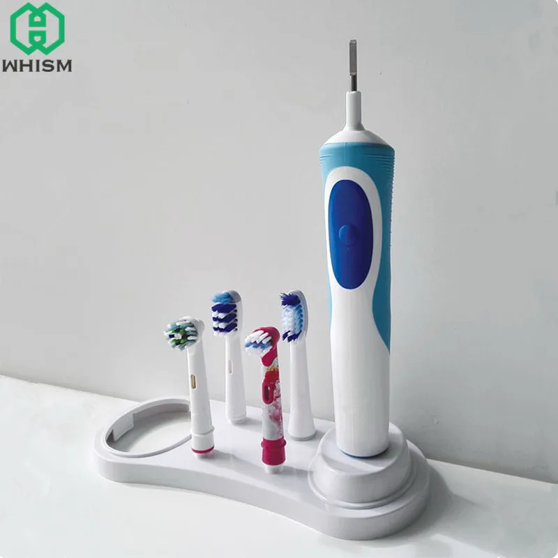WHISM пластиковый держатель для электрической зубной щетки органайзер для хранения зубной щетки белая подставка с отверстием для зарядного устройства