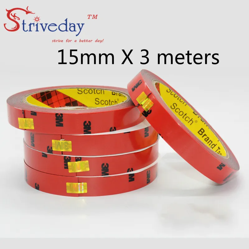 

3meters 3M5108 strong double sided rubber no trace foam double sideds adhesive Resistant high temperature car dedicated tape DIY