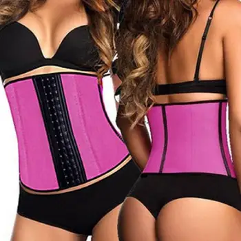 

wholesale 30pcs 9 Steel Bone Latex Waist Trainer Corset Women Sashes Shapewear Fajas Tummy Trimmer Waist Cincher