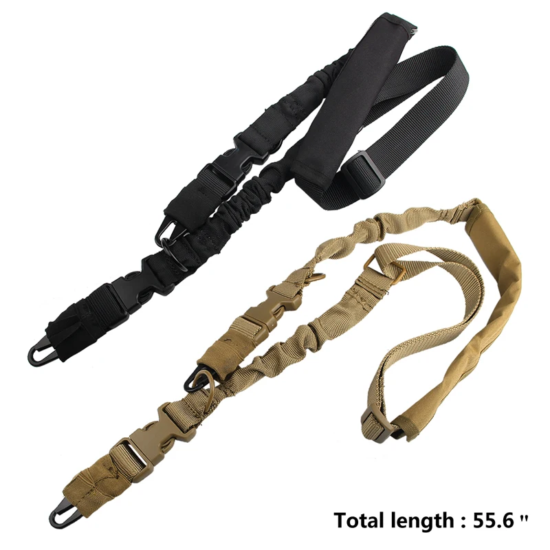 Tactical 2 Two Points Gun Sling Strap Bungee with QD Buckles for Hunting Airsoft RL30-0006-13