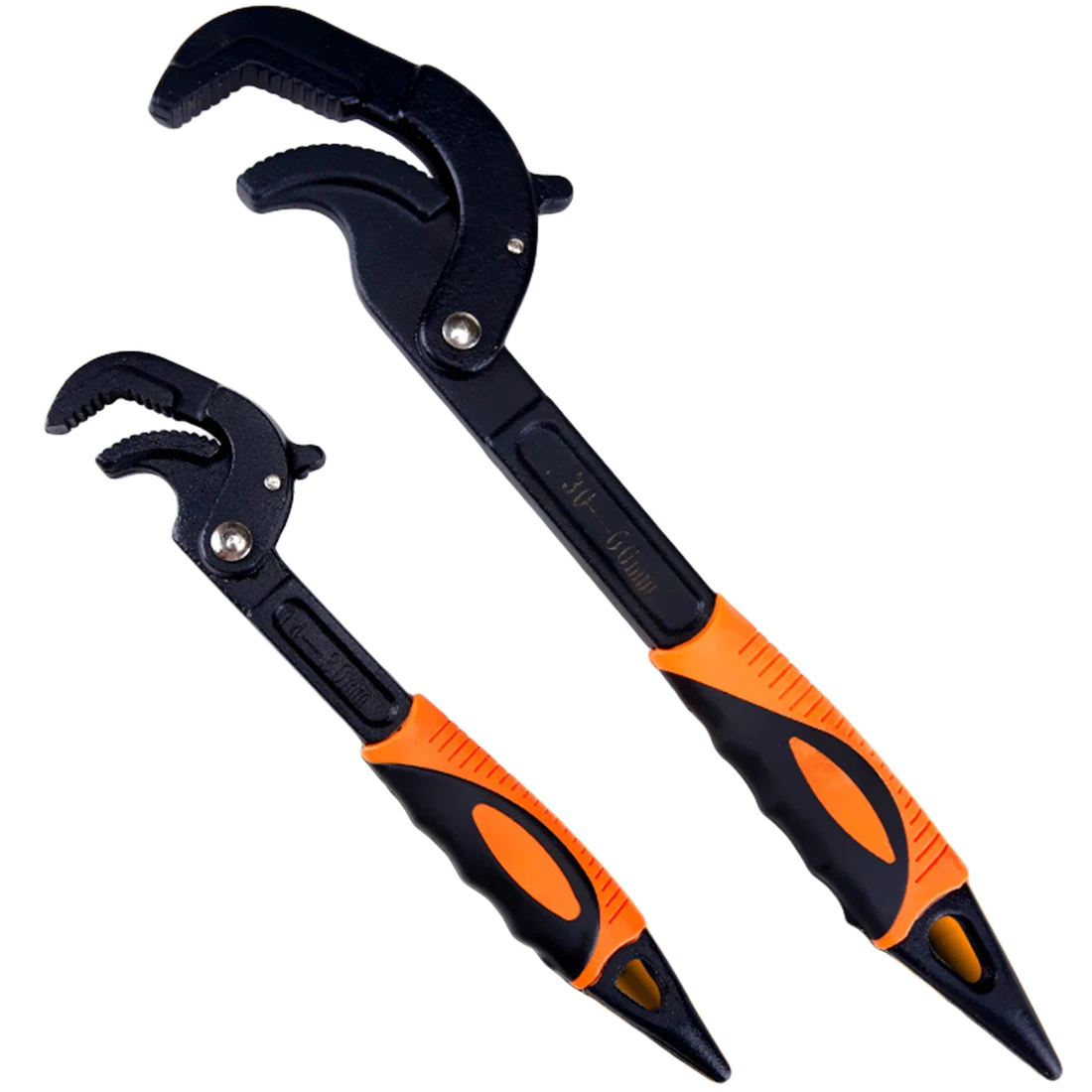 Hand Tools 14-30 / 30-60mm Universal Key Pipe Wrench Open End Spanner Set High-carbon Steel Snap N Grip Tool Plumber Multi 