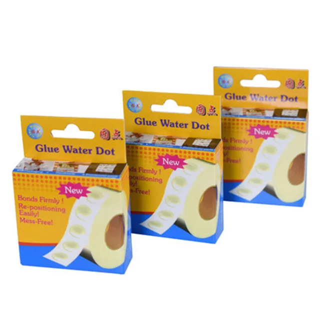 200Pcs Glue Point Balloon Glue Craft Adhesive Point Tape Non-liquid Glue for Homemade Arts DIY Projects Dots 1/2