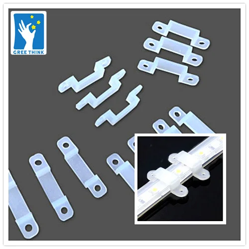 

LED strip clip led strip fixing 10mm 12mm 14mm 16mm 20mm 24mm 27mm Silicon clip holder LED Strips Connectors.3528 5050 5630 etc