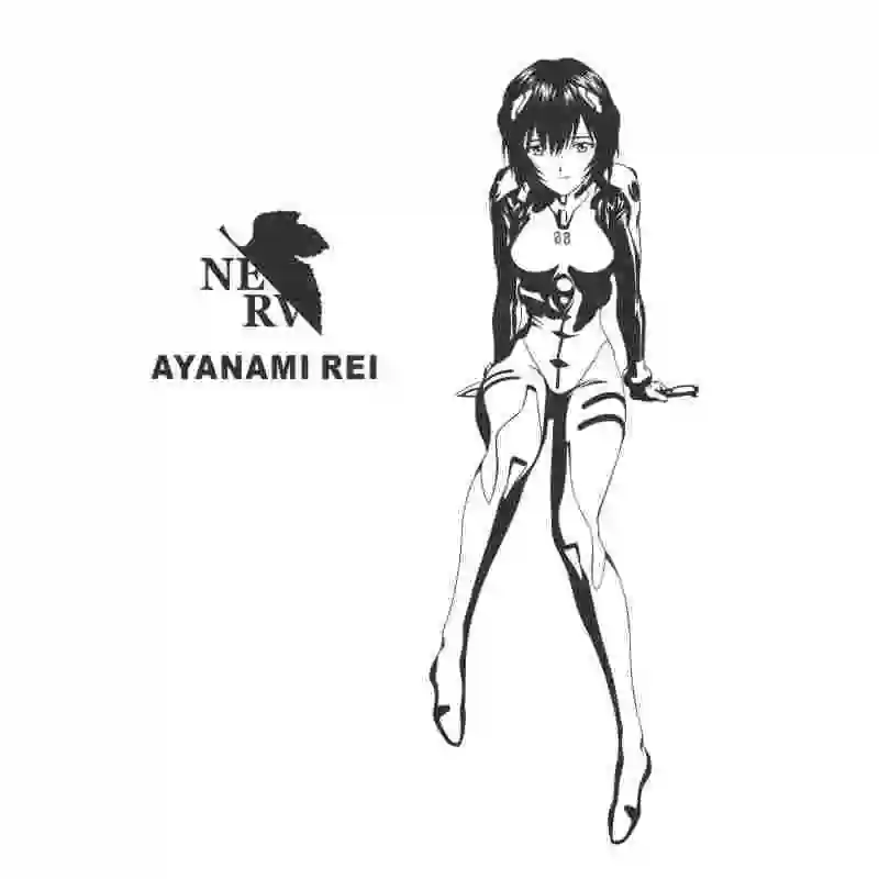 

Pegatina NEON GENESIS EVANGELION Sticker Anime Cartoon REI Car Decal Sticker Vinyl Wall Stickers Decor Home Decoration