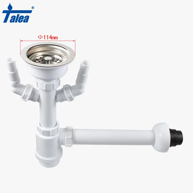 talea 110114mm kitchen sink strainer basket drain set with drain pipes into the wall basin pop - Kitchen Sink Strainer Basket talea 110114mm kitchen sink strainer basket drain set with drain pipes into the wall basin pop - Kitchen Sink Strainer Basket