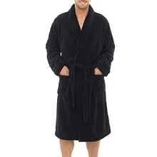 Мужской зимний лоскутный теплый супер мягкий фланелевый коралловый флисовый длинный банный халат мужской халат кимоно мужской халат халаты