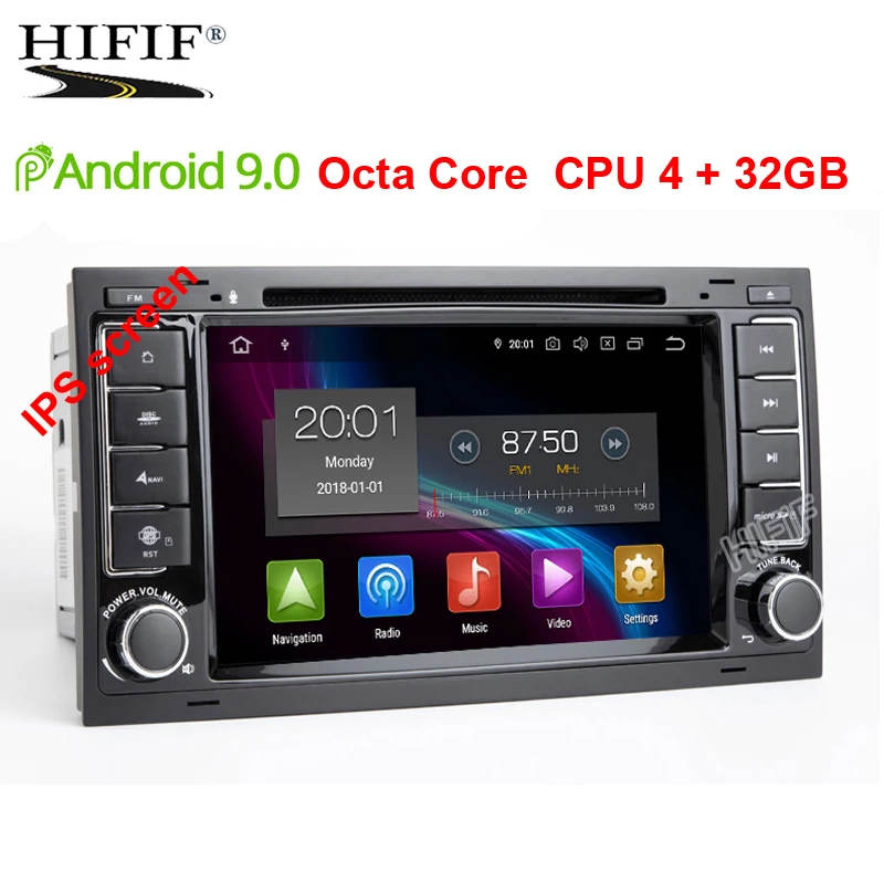 

IPS DSP Android 9.0 4G CAR GPS For VW Volkswagen Touareg T5 Transporter Multivan dvd player radio multimedia navigation PC