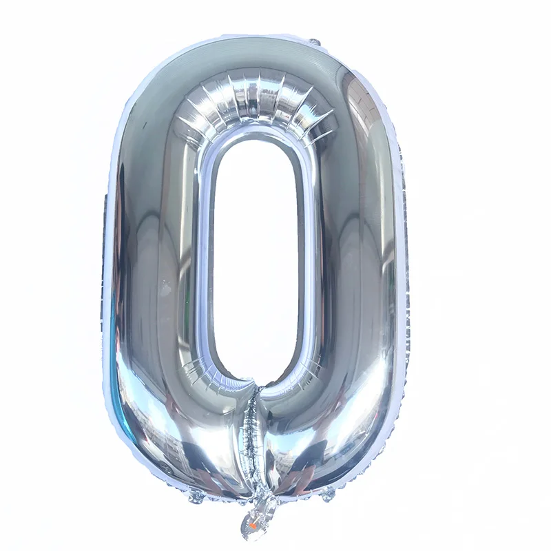 40 дюймов, номер 0 и 1, воздушный шар из алюминиевой пленки, 8 цветов, воздушный шар с гелием для детского дня рождения, вечеринки, свадьбы, Декор, воздушный шар