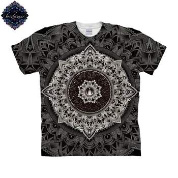 

Mandala By Brizbazaar Art Unisex T shirt 3D Print Tees Tops Harajuku Mens Camiseta Short Sleeve Streetwear t shirt Male Summer