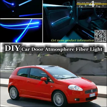 

For Fiat Punto Grande Evo / Zastava 10 interior Ambient Light Tuning Atmosphere Fiber Optic Band Lights Inside Door illumination
