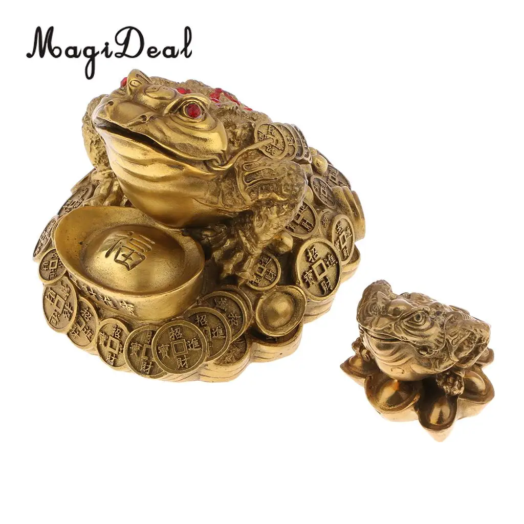 Feng Shui Money Lucky Fortune Wealth Chinese For Frog Toad Coin Home Shop Office Table Decoration