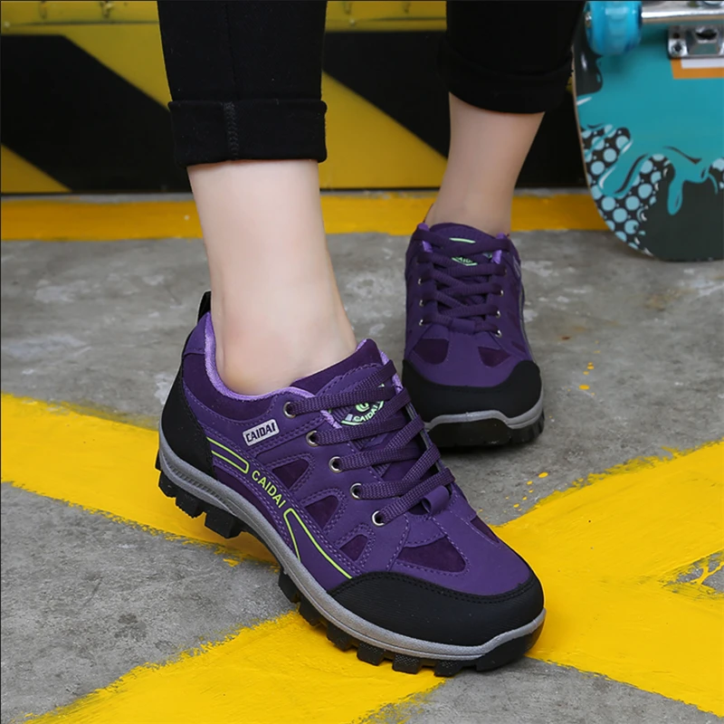 

Women Waterproof Hiking Shoes Non-slip Breathable Sneakers Travel Hiking Shoes Female Outdoor Sports Travel Shoes Climbing Shoes