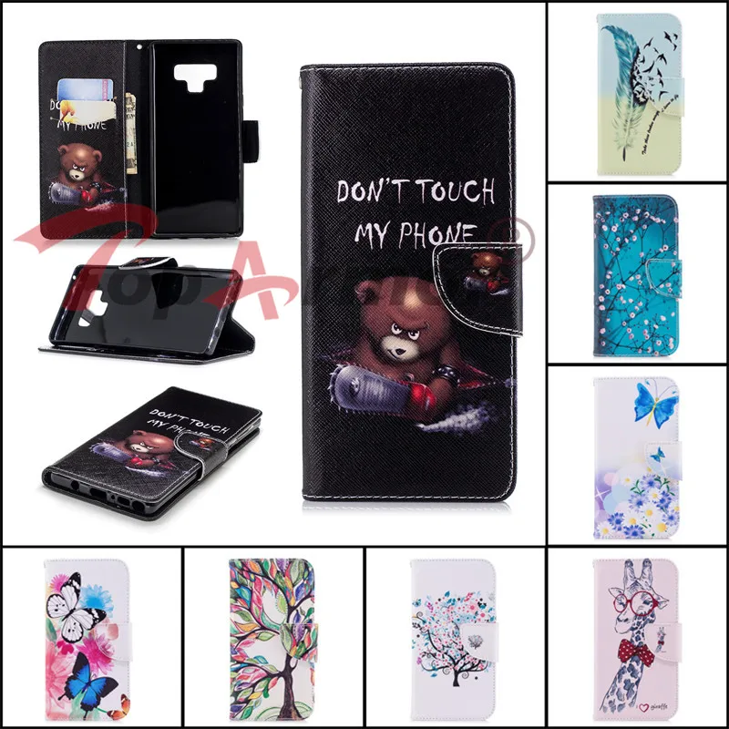 Чехол для телефона из искусственной кожи Samsung Galaxy Note 9 8 S8 S9 A8 A6 Plus J6 J4 J2 Pro 2018 A7 A5 A3 J7 J5