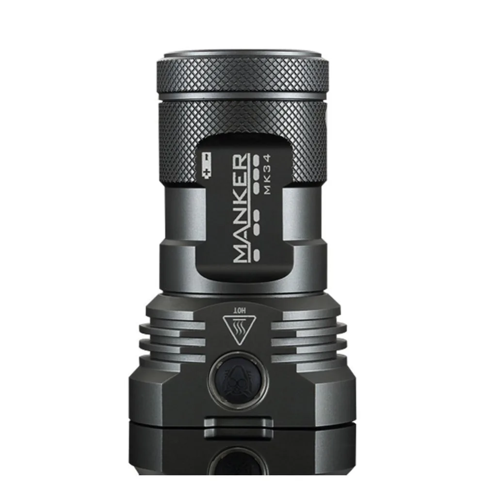 Светодиодный фонарик Manker MK34 8000 люмен 12x Cree XPG3 / 6500LM Nichia 219B 219C LED + 3x High Drain 2600 мАч 18650