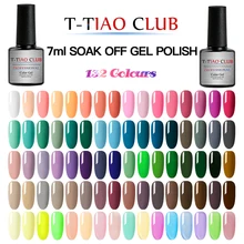 T-TIAO ClUB 90 цветов гель 1 гель для ногтей 7 мл чистый летний цвет УФ светодиодный Гель-лак для ногтей долговечный замачиваемый лак гель лак