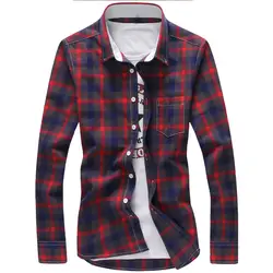 2019 Горячая Распродажа плед рубашки для мужчин крутой дизайн Полная длина Высокое качество Лето Осень платье рубашки Camisa Masculina Plus плюс