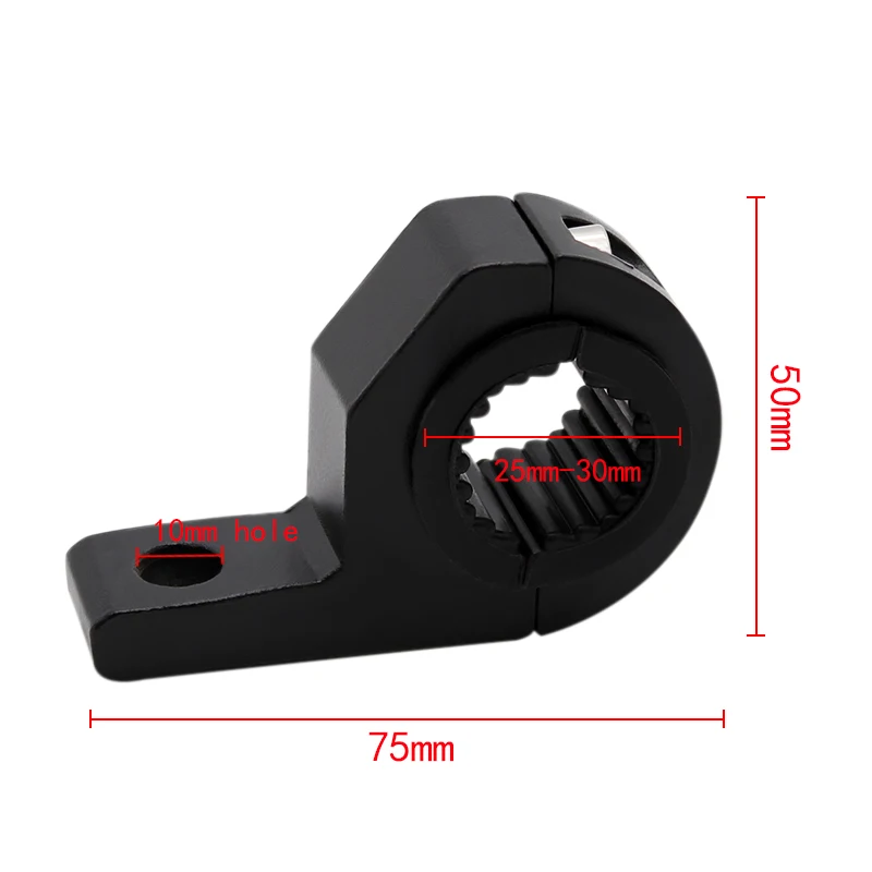 Nordson 25-30MM Aluminum Motorcycle Fog Light Clamp Motocross Moto Turn Signal Indicator Bracket Truck Fork Holder Mount