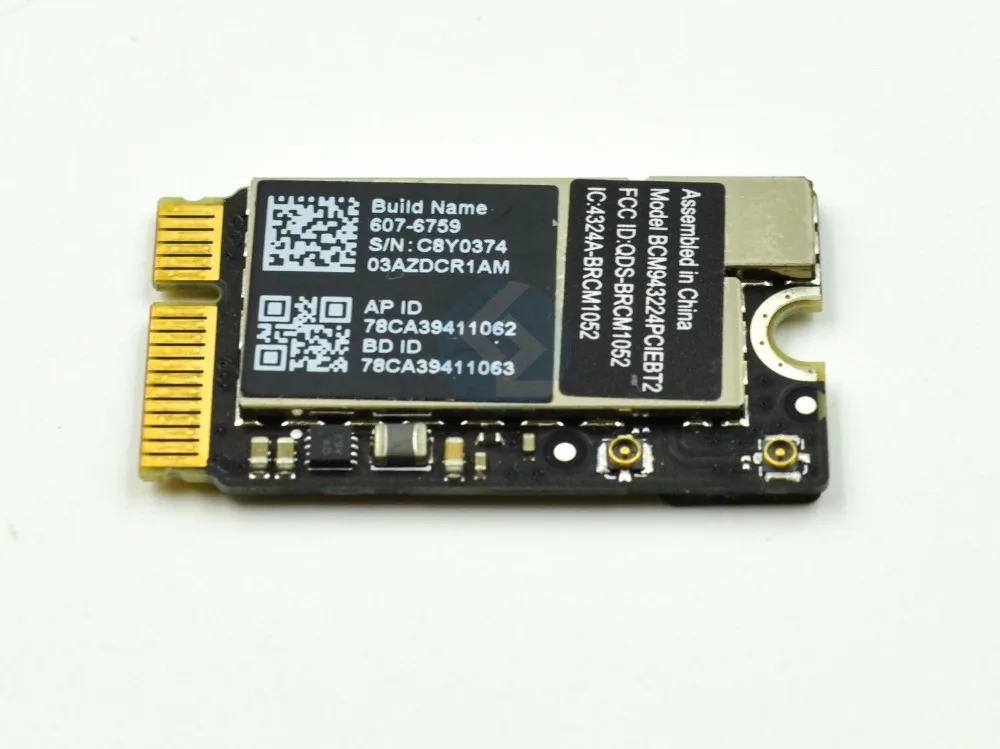 Apple MacBook Air 11/"A1370 13/"A1369 WiFi Bluetooth AirPort Card BCM943224PCIEBT2