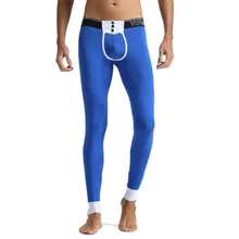 Мужские хлопковые облегающие тонкие брюки, модные широкие мужские брюки, мужские колготки леггинсы