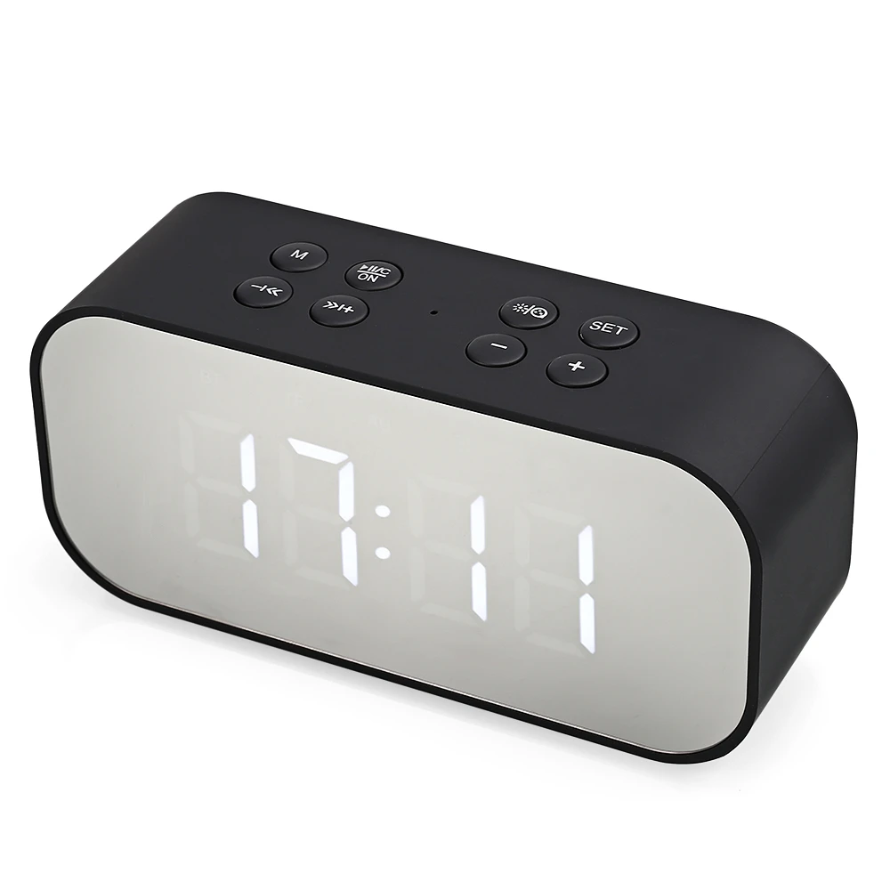 

Portable Bluetooth Speaker Led Clock Display Alarm Clock Wireless Speaker Subwoofer Music Sound Box Adjustable brightness