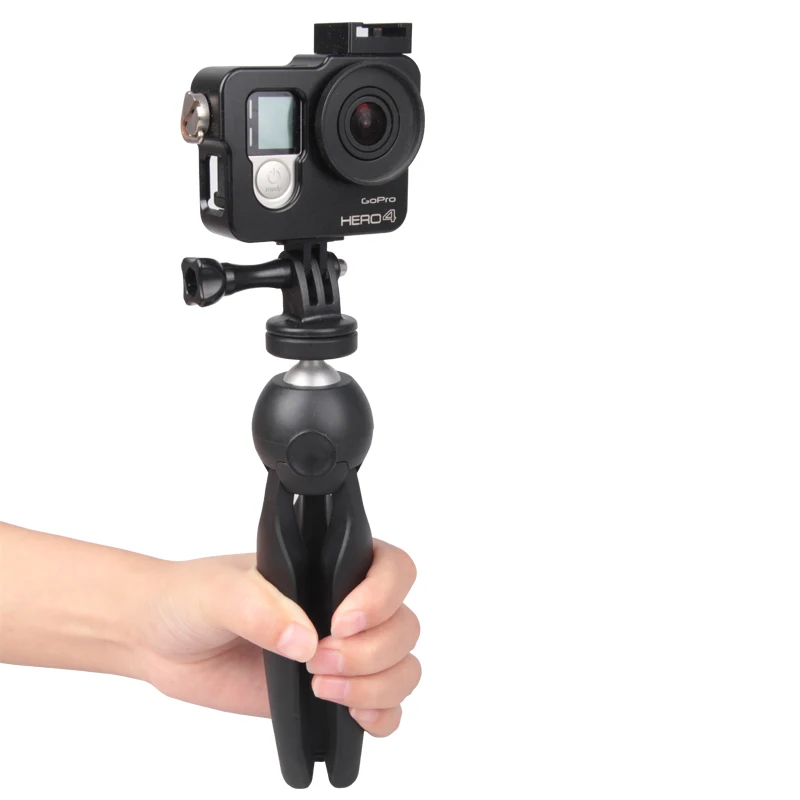  Mini Tripod Tabletop Smartphone Mount Clip Holder Stand w Ballhead for iPhone X/8/7 Plus Huawei Xia