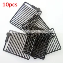 10 шт./лот, 1,25 г, коричневый ABS, 5,4 см x 4 см, рыболовная снасть для ловли карпа, приманка для бойлов, гантели, фиксатор, V пробка, удлинитель для волос, рыболовные снасти