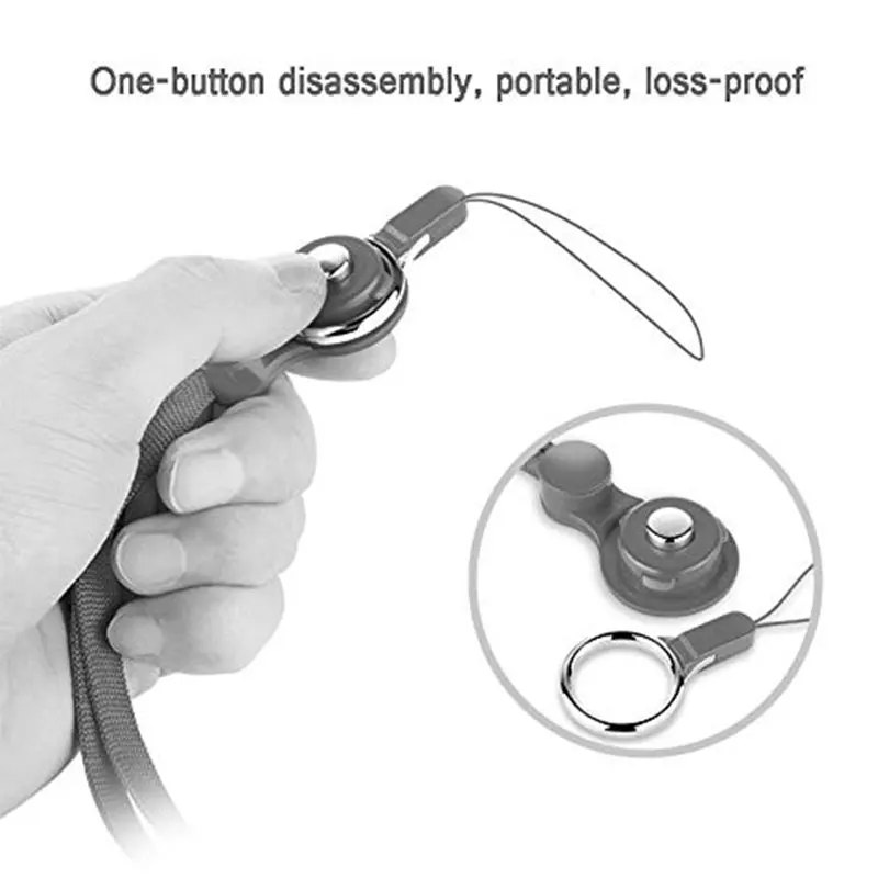 Ascromy Cell Phone Neck Lanyard Strap For Telephone iPhone ID Cards Badge Key Rope Necklace Holder keycord nekband Mobile Strap (6)