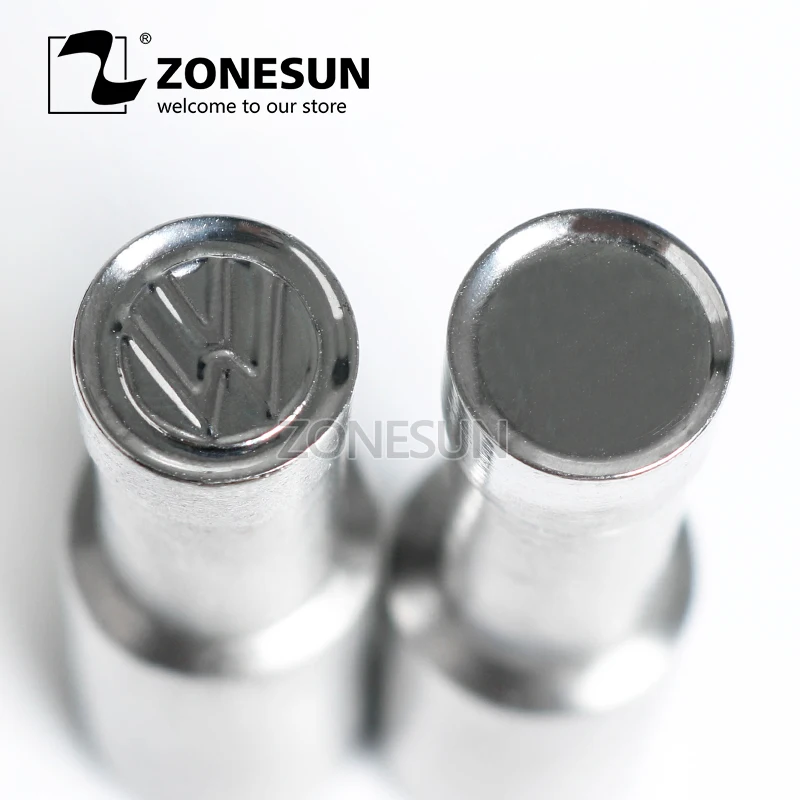 

ZONESUN D shape Table Press 3D Punch Mold Candy Milk Punching Die Custom Logo For punch die TDP0/1.5/3 Machine FREE SHIPPING