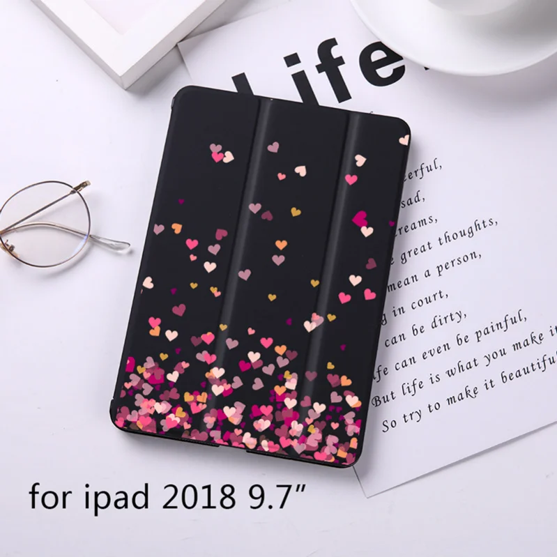 Роскошный Магнитный чехол-книжка с сердечком и фруктами для Apple iPad 9," чехол для iPad 9,7" из искусственной кожи складной чехол-книжка для планшета - Цвет: B200143-BIP