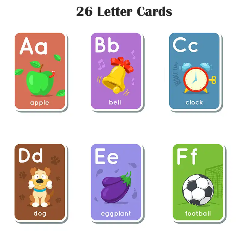 Ddwe 26 Huruf Kata Bahasa Inggris Juguetes Pendidikan Belajar Abc Alfabet Kartu Flashcards Permainan Puzzle Untuk Anak Anak Anak Bayi Mainan Aliexpress