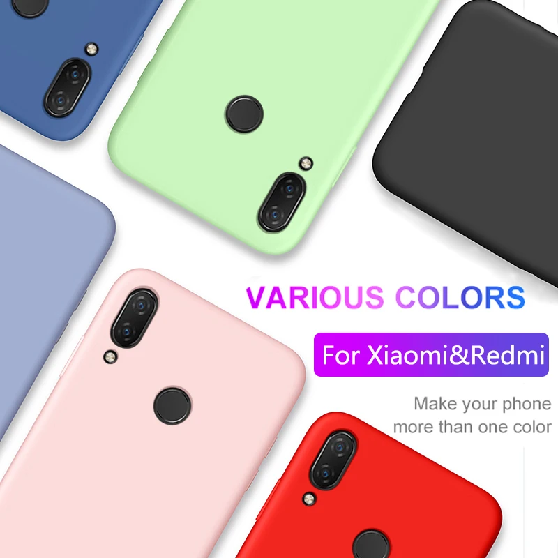 

Original Liquid Silicone Case for Remmi Note 7 Back Case For Xiaomi 9T Pro K20 8 6 9 Se Lite Red mi Note7 7A Soft Cover Case