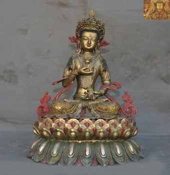 

wedding decoration Tibetan Buddhism bronze Gilt Vajradhara Tara Kwan-Yin Bodhisattva Buddha statue