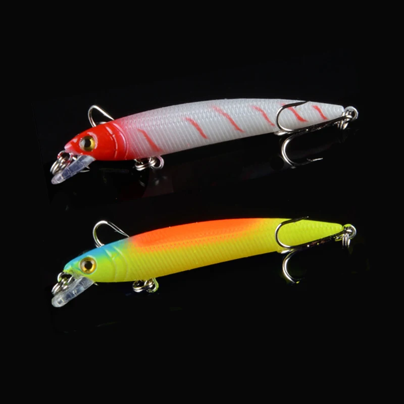 

1Pcs 4.5g 7.5cm Minnow Fishing Lures Bait 3D Eyes Topwater Floating Aritificial Wobblers Crankbait Plastic Baits Pesca Tackle