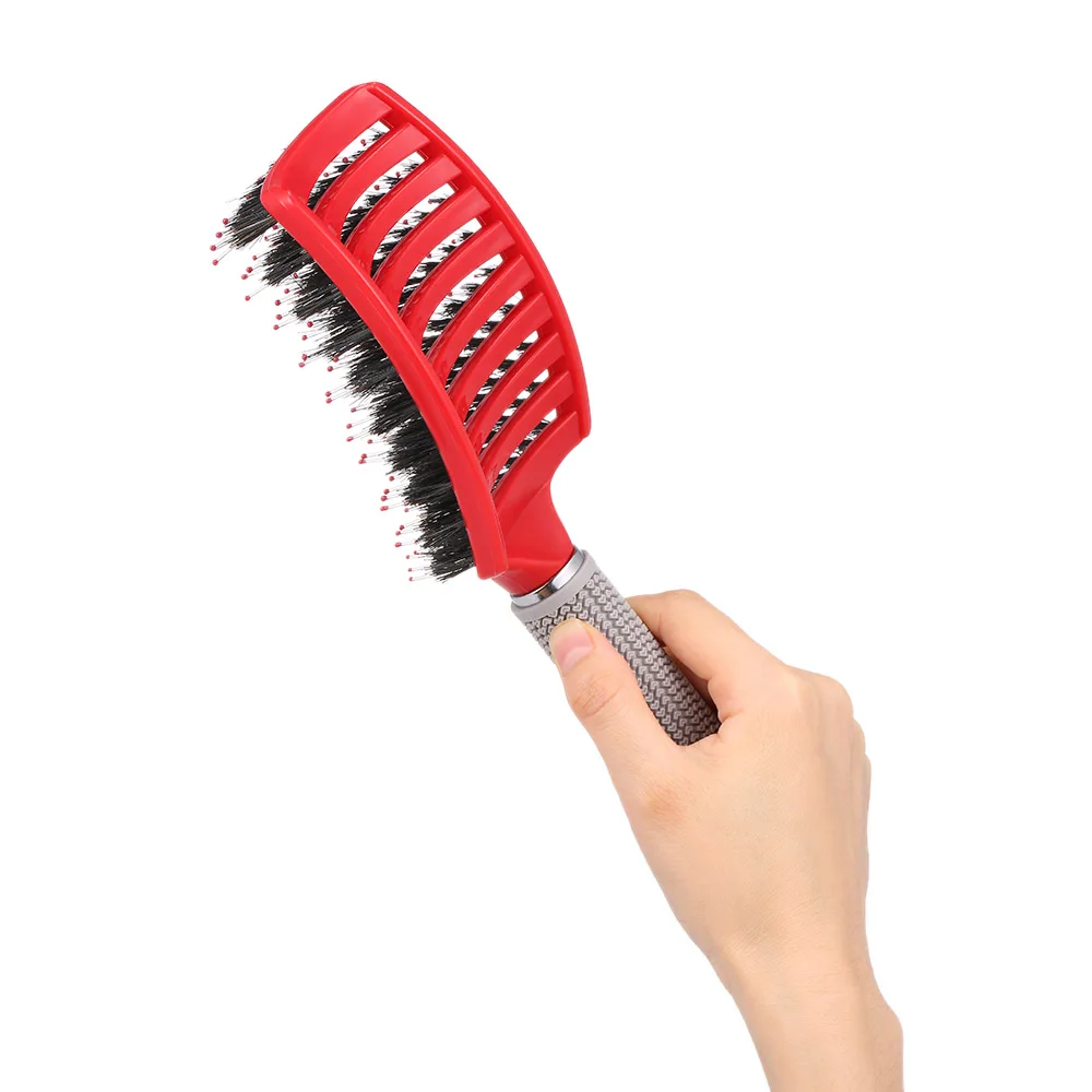 Abody Hair Brush Massage Combs Nylon Tangle Hair Brush Round Detangle Hair Comb Brush Hairdresser Wet Curly Detangle Hairbrush