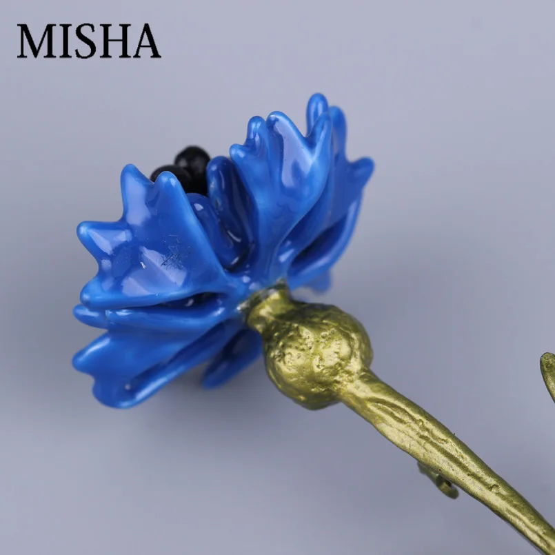 MISHA брошь из натурального жемчуга, булавки для женщин, подарок, Пресноводный Жемчуг, цветок, булавки, броши, эмалированная глазурь, ювелирное изделие 2056