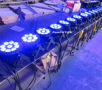 

waterproof 9x12w rgbw mini slim par led slim par can uplight washing for wedding party