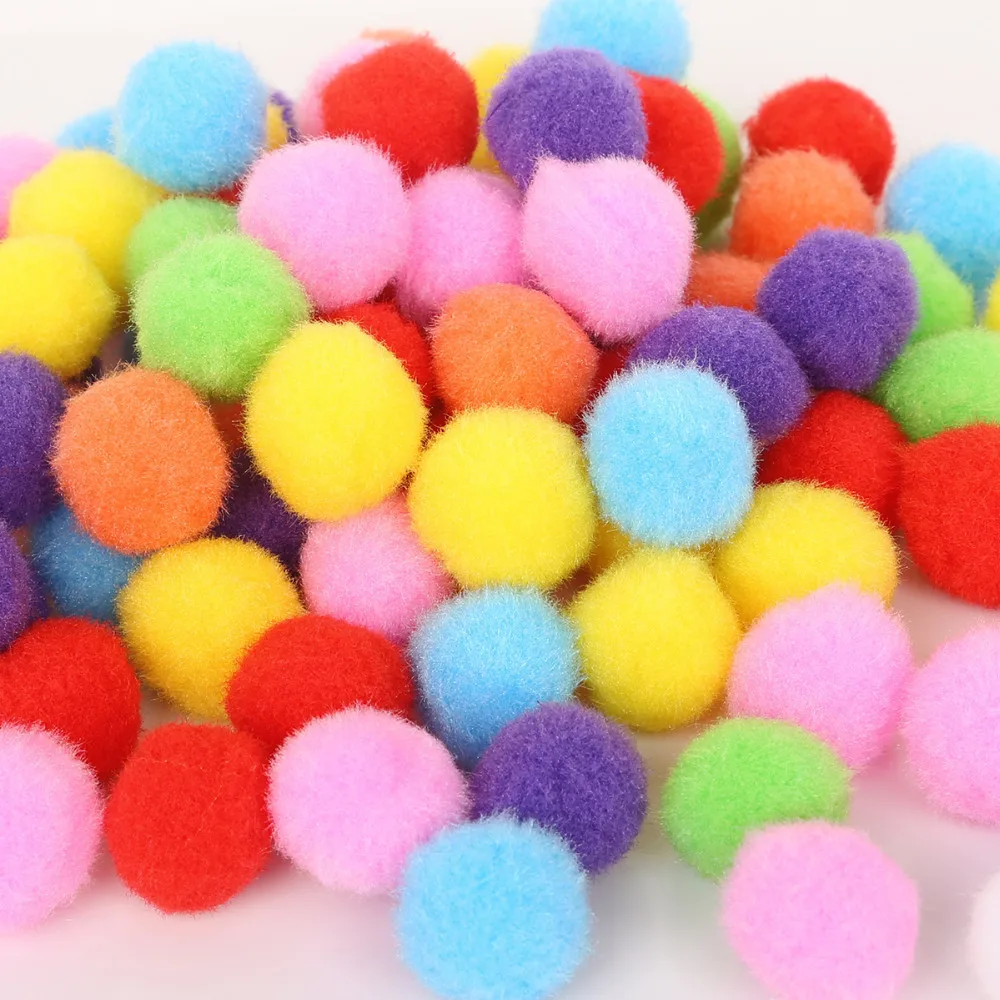 500 шт 10 мм pom poms Детские diy игрушки ручной работы декоративные аксессуары