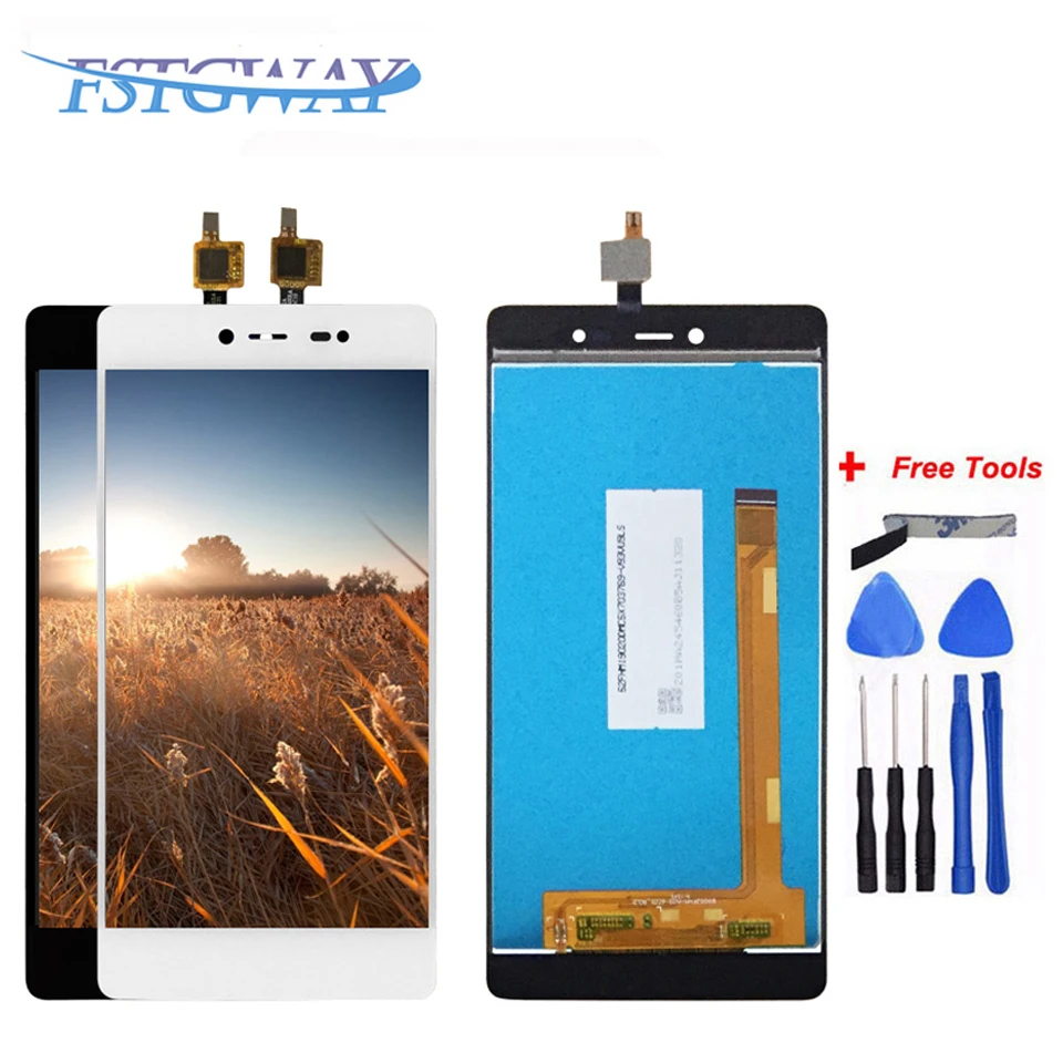 

100% Tested 5.2" For Wiko Fever 4G LCD Display +Touch Screen digitizer Assembly Phone Spair Part with Free Tools
