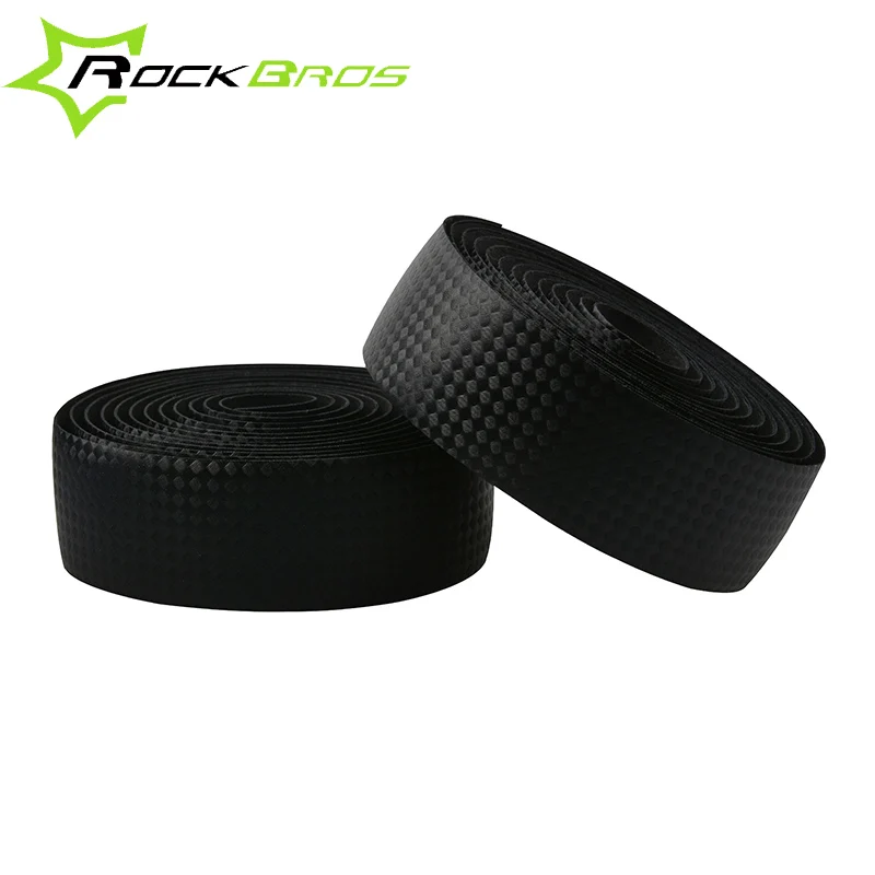 

ROCKBROS Cycling Handle Belt Road Bike Cork Sports Handlebar Bandage Wrap Bicycle Accessories Bent Bar EVA Grip Tape+2 Bar Plug