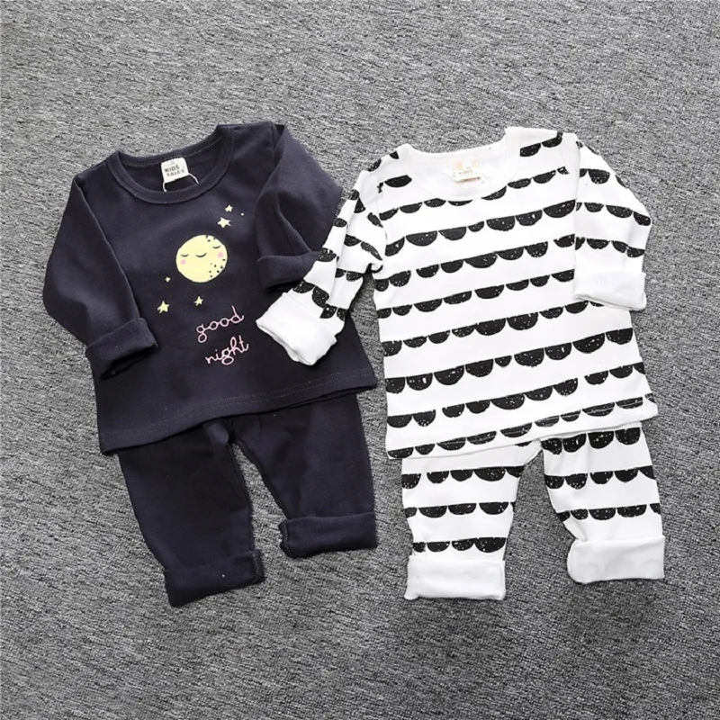 

Kids Tales New Autumn Winter Kids Girls Pajamas Sets Pyjamas Boys Sleepwear Home Clothing Printed Cotton Baby Nightwear BCC003