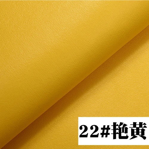 50x68 см искусственная ткань из искусственной кожи, эко кожа, мебельный материал, автомобильная Напа, виниловая кожа, кожзам, ткань для обивки стульев - Цвет: 22 yellow