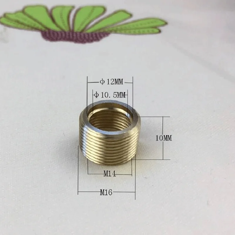 4 шт./лот M4/M5/M6/M8 к M10, M10 к M12 медные резьбовые полые трубки адаптер внутренний и внешний резьбовой переходник конвейера