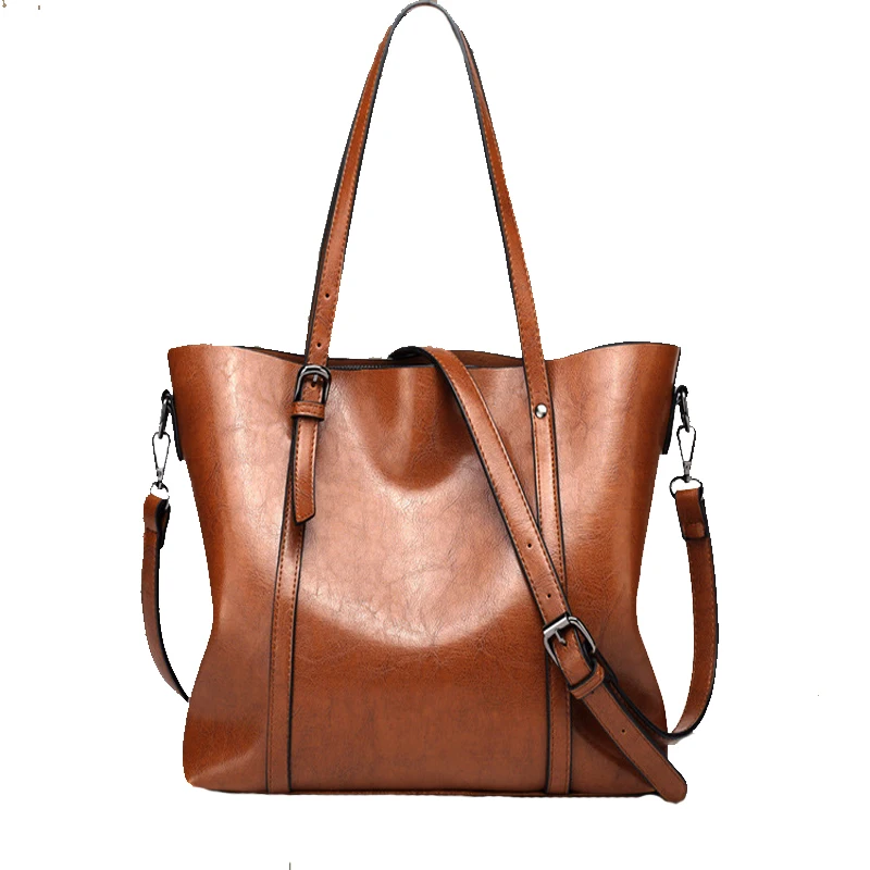

2018 New Fashion Simple Contrast Ms. Joker One Shoulder Messenger Bag Large Capacity Bag