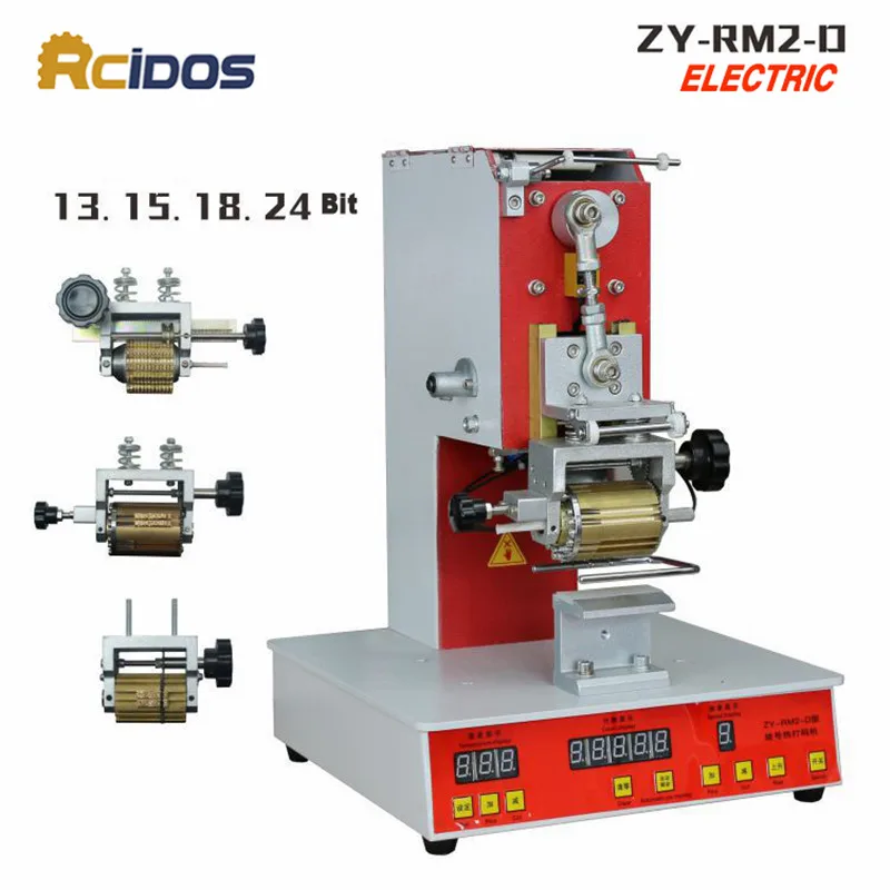 

ZY-RM2-D RCIDOS Electric Dialling code printer,Dial coding machine,Automatic Stamping Machine,leather LOGO Creasing machine