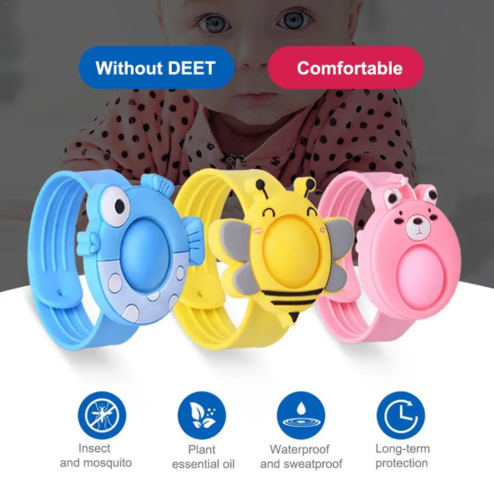 

Outdoor Bracelet Mosquito Killer Repellent Bracelet Anti Mosquito Repeller Reusable For Children Baby