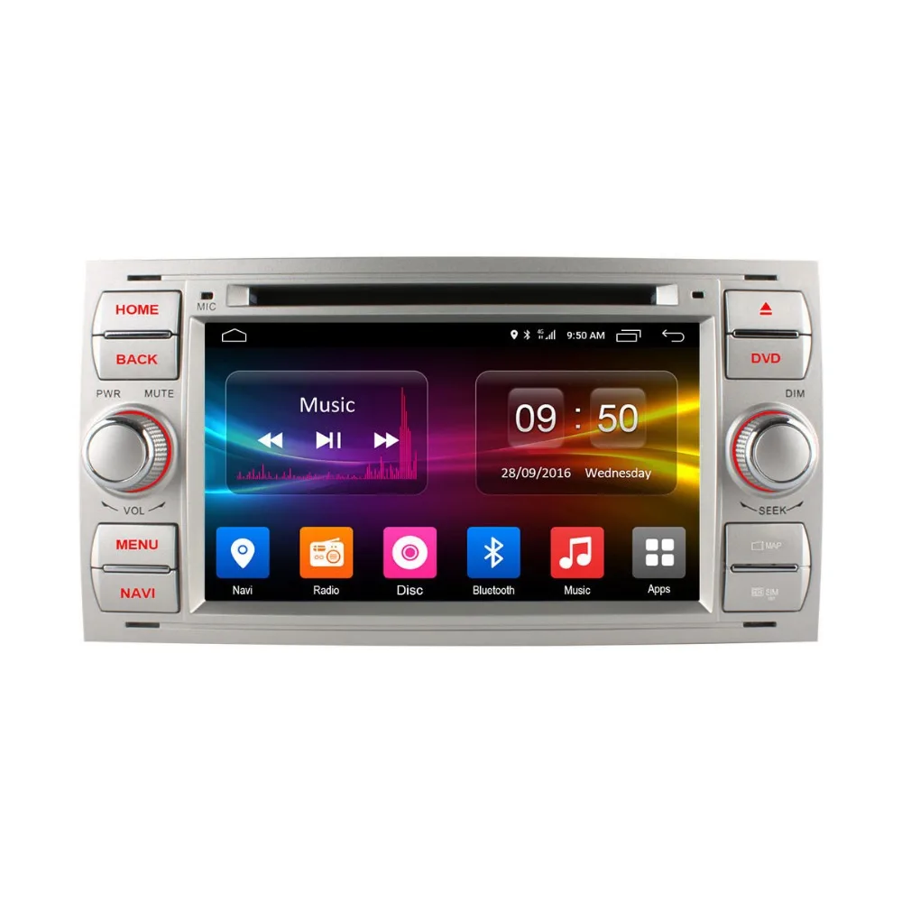 Автомобильный медиа C500 Android 6 0 Octa 8 Core в тире DVD плеер для Ford Mondeo Focus Transit C MAX радио gps