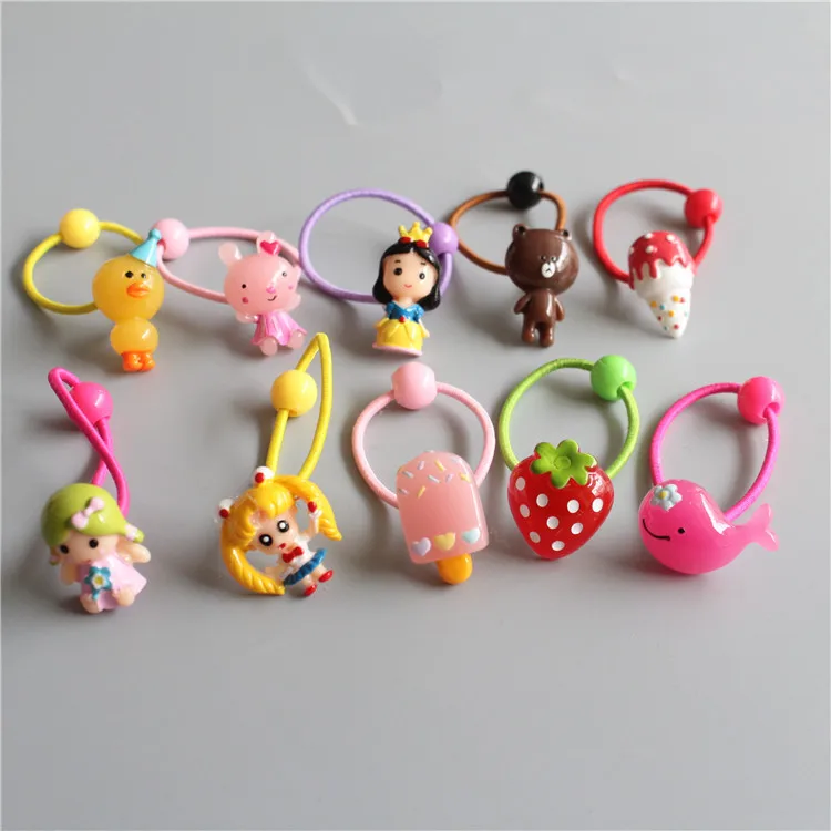 

Children Hair Ropes Cartoon Animal Crocodile Angel Elastic Rubber Hair Band Girls Hair Accessories Baby Headwear Kids Headdress