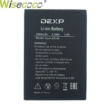 

WISECOCO New Original 2000mAh Battery For DEXP Ixion ES155 Vector Phone Replacement Batteries In Stock With Tracking Number